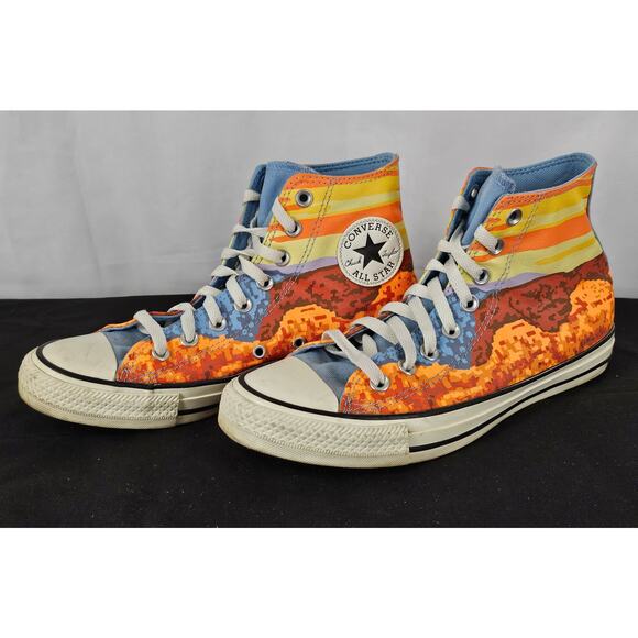 CONVERSE CHUCK TAYLOR ALL STAR HI NATIONAL PARKS PACK MAGMA ORANGE MEN'S SIZE 7 - Picture 2 of 12